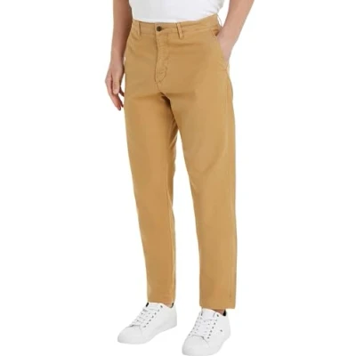 Afbeelding van Tommy Hilfiger Chelsea Gabardine Chino, Heren, Maat: 30x32, Classic khaki