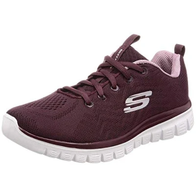 Afbeelding van Skechers Graceful Get Connected Sneakers voor dames, wijn, 36 EU