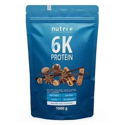 Afbeelding van Nutri + eiwitpoeder Winter Chai 1000g Aspartaam , lactose en GMO vrij Wintersmaak Zakje van 1 kg