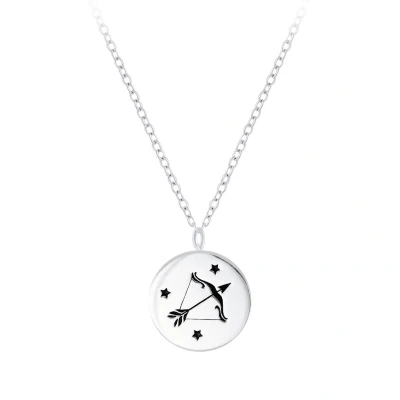 Afbeelding van JoyS Zilveren sterrenbeeld Sagittarius Boogschutter hanger met ketting