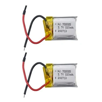Afbeelding van ZYGY 2STUKS 3,7V 220mah Lithiumbatterij voor HS190 901HS 901S 901H X300C LF606 SG800 S9 mini SYMA S107 S107G S108G S109G Quadcopter Afstandsbediening Drone Batterij Accessoires