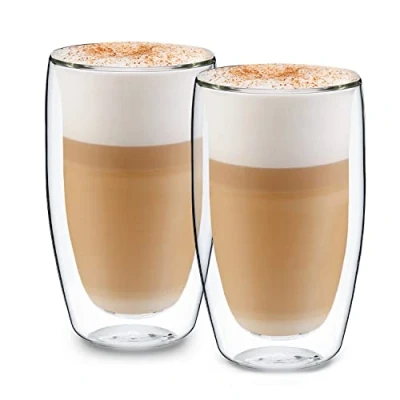 Afbeelding van Carajillo dubbelwandige thermoglazen 450 ml handgemaakt borosilicaatglas