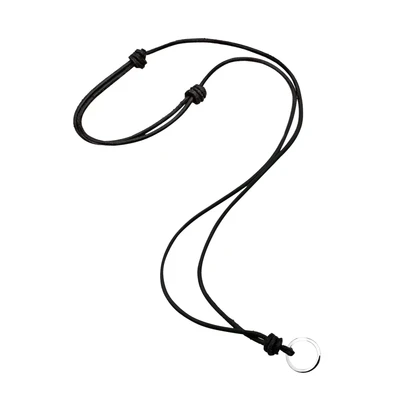 Afbeelding van Elli Knotted Circle Ketting, Dames, Maat: 45, Schwarz