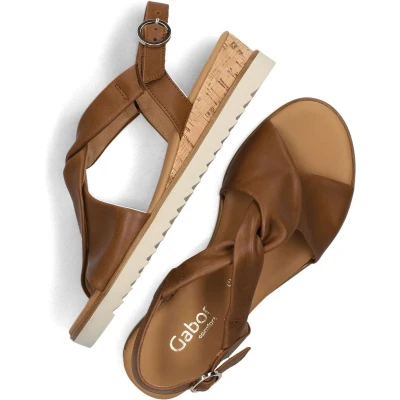 Afbeelding van Gabor 751.1 Sandalen Dames Camel Maat 38,5