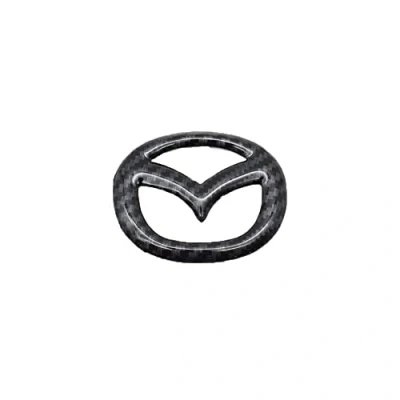 Afbeelding van Auto Stuurhoes Sticker, Embleem Logo Frame Trim Styling Modificatie Interieur Accessoires, Voor Mazda 3 6 CX 5 9,carbon fiber