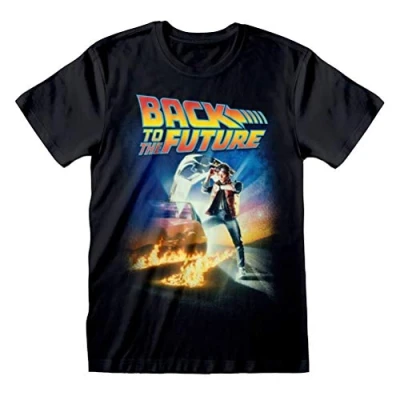 Afbeelding van Henry Tiger BACK TO THE Future Poster Tshirt print, Heren, Maat: XL, Black