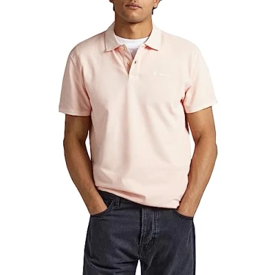 Afbeelding van Pepe Jeans Oliver Gd Poloshirt voor heren, Roze (Spritzer), S