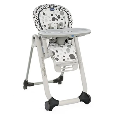 Afbeelding van Chicco Kinderstoel Polly Progres5 Eetstoel en Stoelverhoger Kantelbare Rugleuning 8 Hoogtes Vanaf Geboorte tot 3 Jaar Anthracite