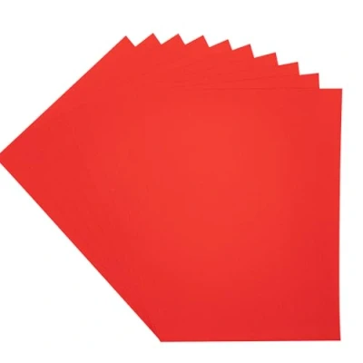 Afbeelding van Crafter&#039;s Companion Glitter karton A4 a 10 vel Kerst Rood