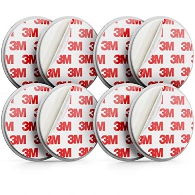 Afbeelding van deleyCON 4x Magnetische Bevestiging voor Rookmelders Houder Brandmelders Zelfklevende Zelfklevend Oppervlak Diameter 50 mm