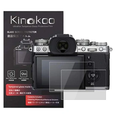 Afbeelding van kinokoo Gehard Glasfilm voor fuji X T3 Kristalheldere Film FUJIFILM XT3 Schermbeschermer Bubble vrij/antikras (2 stuks)