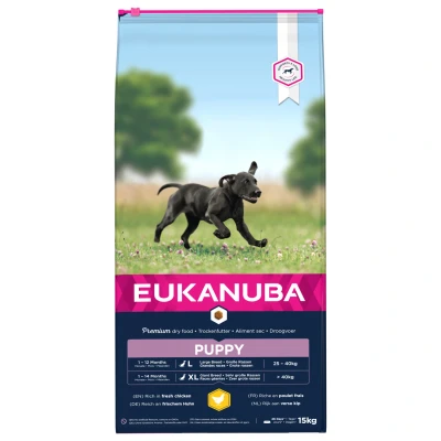 Afbeelding van Eukanuba Growing Puppy Large Breed Kip Hondenvoer 15 kg