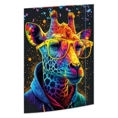 Afbeelding van RNK 45379 Tekenmap Neon 310 x 440 mm, documentenmap DIN A3, met elastische sluiting, 1 stuk
