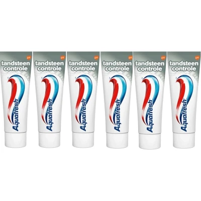 Afbeelding van 6x Aquafresh Tandpasta Tandsteen Controle Frisse Adem 75 ml