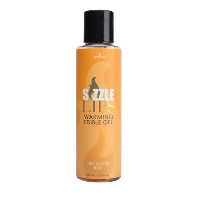 Afbeelding van Sensuva Sizzle Lips Verwarmende Eetbare Gel Boterrum 125 ml