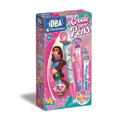 Afbeelding van Clementoni idea maak je eigen pennen magical mermaids