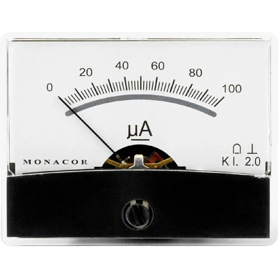Afbeelding van Monacor PM 2/100UA Panel Meter With VU Lettering