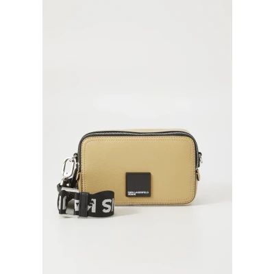 Afbeelding van Karl Lagerfeld Jeans BOX LOGO Camera BAG Unisex Schoudertas, Maat: One Size, Beige