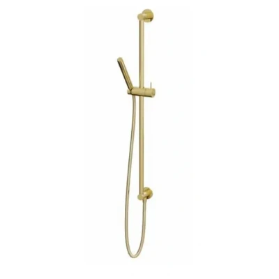 Afbeelding van Waterevolution Flow glijstangset met handdouche 800mm Geborsteld Messing T1661LE