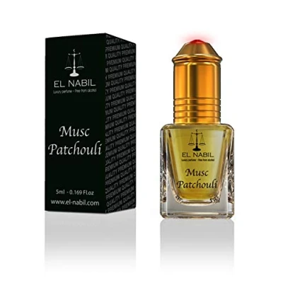 Afbeelding van Musc Patchouli 5 ml parfumgeur El Nabil Misk Musk Parfumolie voor heren en dames