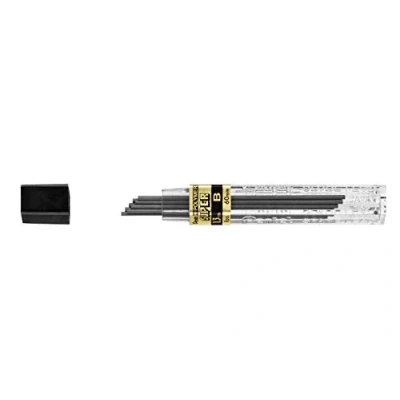 Afbeelding van Pentel CH13 12 etuis met elk 8 vullingen voor vulpotloden, 1,3 mm, dichtheid B