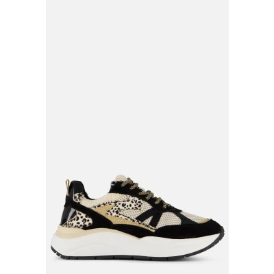 Afbeelding van PS Poelman Sneakers zwart Textiel Dames Maat 38