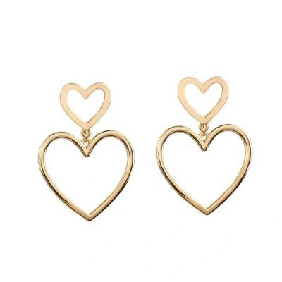 Afbeelding van Jomide Oorhangers Vintage Hart Goudkleurig