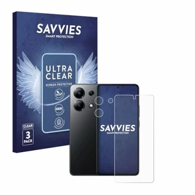 Afbeelding van Savvies Screenprotector voor Xiaomi Redmi Note 13 4G (Voor+Camera) Folie Beschermfolie transparant (6 Stuks)
