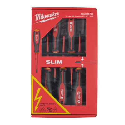 Afbeelding van Milwaukee Accessoires Tri Lobe VDE Schroevendraaier PZ SET 7 delig 4932478738