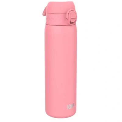 Afbeelding van ION8 Vacuüm Geïsoleerde Stalen Waterfles, 500 ml/18 oz, Lekvrij, Makkelijk te Openen, Veilige Vergrendeling, Vaatwasserbestendig, Past in Bekerhouders, Draaghendel, Krasbestendig, Roze Bloei Drinkfles