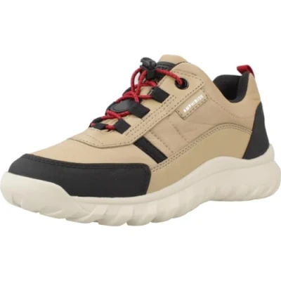 Afbeelding van Geox Jongens Simbyos Boy B ABX Sneakers, Beige, 24 EU