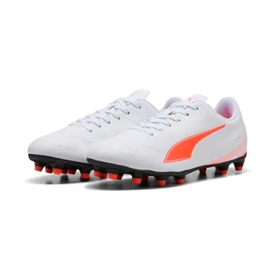 Afbeelding van Puma Vitoria Ii Fg/Ag voetbalschoen voor heren, Wit gloeiend rood, 39 EU