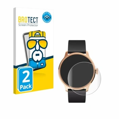 Afbeelding van BROTECT Full Cover Screen Protector voor Withings ScanWatch Light (2 Stuks) Schermbeschermer, 3D Curved