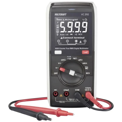 Afbeelding van VOLTCRAFT VC292 Multimeter Kalibratie (ISO) Digitaal CAT III 600 V Weergave (counts): 6000