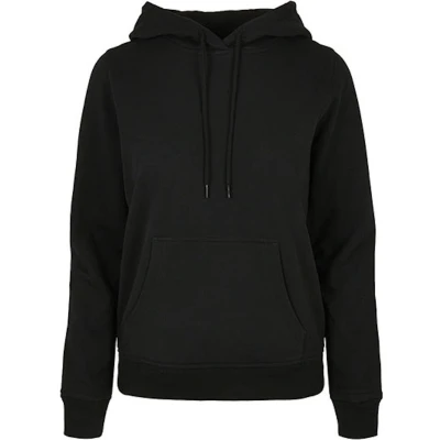 Afbeelding van Ladies Basic Hoodie met capuchon Black 5XL