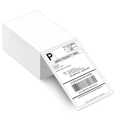 Afbeelding van Tryslyn 500 stuks zelfklevende verzendlabels, thermische etiketten, verzendstickers, thermisch papier, verzendlabels voor labelprinters logo, adres (10 x 15 cm)
