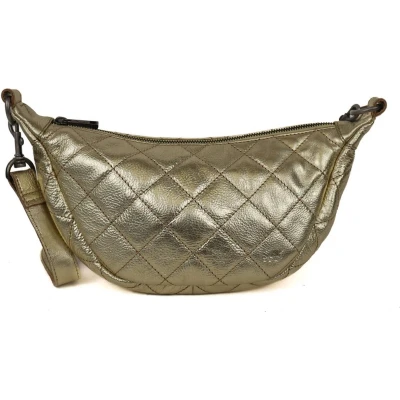 Afbeelding van Bear Design Laura Leren Crossbodytas Champagne