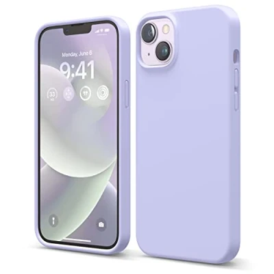 Afbeelding van elago Liquid Silicone Hoesje Compatibel met iPhone 14 Plus Case (6.7&quot;), Premiesilicone, Full Lichaamsbescherming 4 Layer Schokbestendige Geval, Antikras Zachte Microfiber Voering (Paars)