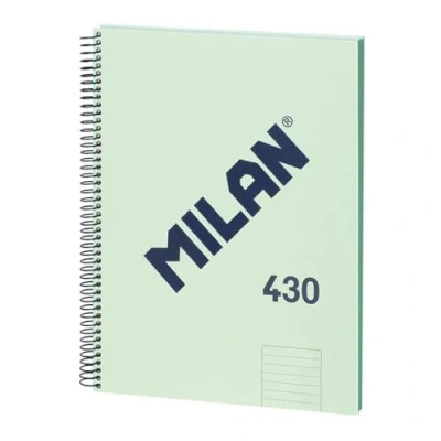 Afbeelding van Notitieboekje Milan 430 Groen A4 80 Lakens (3 Stuks)