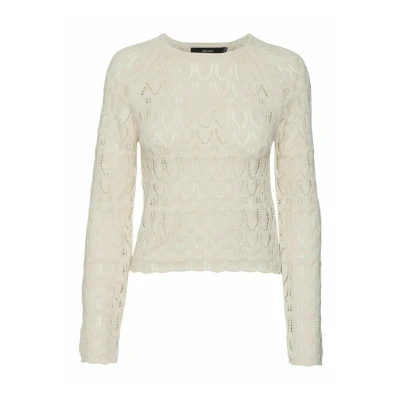 Afbeelding van Vero Moda Vmnewfabienne LS Oneck NOOS Trui, Dames, Maat: XS, Birch