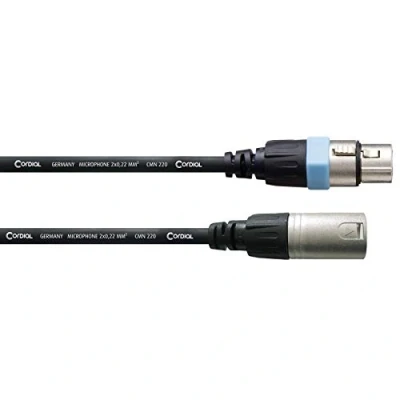 Afbeelding van Cordial CCM 0,5 FM XLR Verbindingskabel [1x bus 1x stekker] 0.50 m Zwart