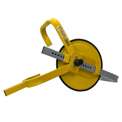 Afbeelding van Stoplock Wielslot wielklem HG 400 00 veilig anti diefstalmiddel voor auto&#039;s, caravans, aanhangers en andere voertuigen met kleine wielen