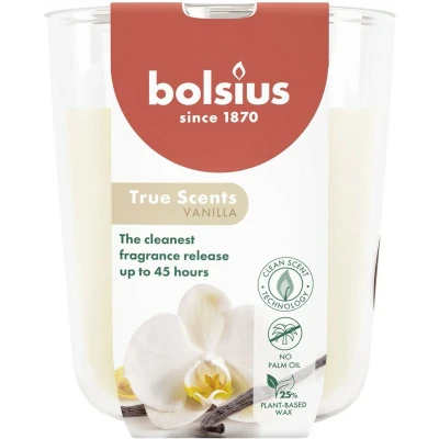 Afbeelding van Bolsius True Scents Geurglas 63/90 Vanille, 1 stuks