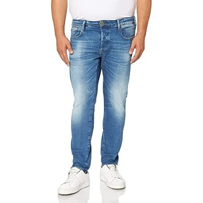 Afbeelding van G Star 3301 Slim fit jeans, Heren, Maat: 26x30, Authentic faded blue