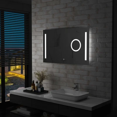 Afbeelding van Badkamerspiegel LED met aanraaksensor 100x60 cm