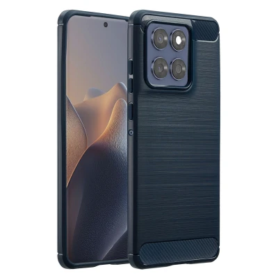 Afbeelding van Motorola Edge 60 Fusion Hoesje Siliconen en TPU (zacht) imoshion Softcase/Backcover Donkerblauw Telefoonhoesje