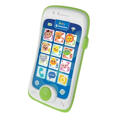 Afbeelding van Clementoni Smartphone Touch &amp; Play eerste telefoonspeelgoed voor kinderen 6 maanden, mobiele telefoonspel, muziek, interactief elektronisch sprekend cadeau, lichten en geluiden, neptelefoon de