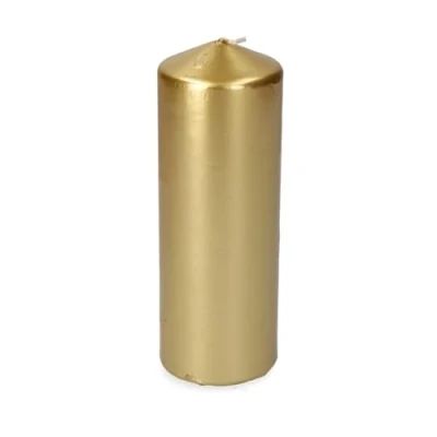 Afbeelding van Kaars Gouden Zilverkleurig Ø 7 x 20 cm 1 Stuks