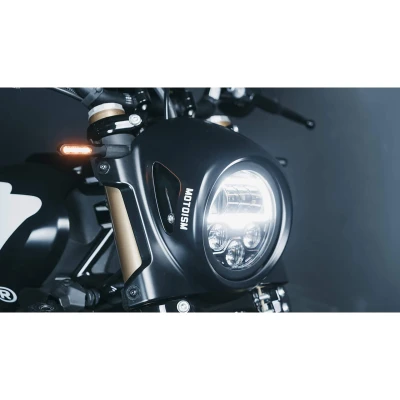 Afbeelding van MOTOISM INDIAN richtingaanwijzer SPRING 2in1 indicator, positielicht, zwart