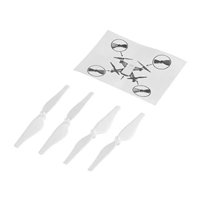 Afbeelding van 2 paar RC Drone Blade Propeller, Carbon Fiber Quick Release Propeller Accessoires Compatibel met Drone(Wit)